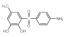 3-(4-aminophenyl)sulfonyl-5-methyl-benzene-1,2-diol Structure