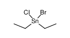 Diethylbromchlorstannan结构式