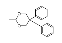 2-methyl-5,5-diphenyl-1,3-dioxane结构式