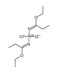 trans-[PtCl2(E-NH=C(Et)OEt)2]结构式