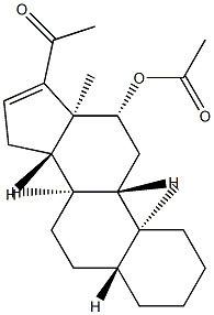 12β-Acetyloxy-5α-pregn-16-en-20-one structure