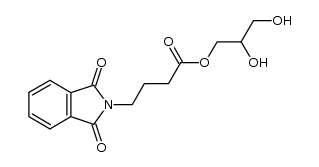 1-O-(N-Phthaloyl-γ-aminobutyryl)-glycerin结构式