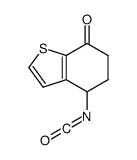 4-isocyanato-5,6-dihydro-4H-1-benzothiophen-7-one Structure