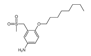 3-(methylsulfonylmethyl)-4-octoxyaniline结构式