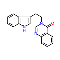 3-[2-(1H-indol-3-yl)ethyl]quinazolin-4-one结构式