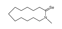 1-methyl-azacyclotridecane-2-selone结构式