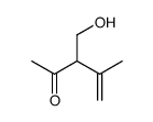 3-(hydroxymethyl)-4-methylpent-4-en-2-one结构式