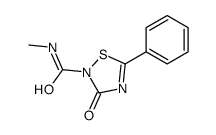 N-methyl-3-oxo-5-phenyl-1,2,4-thiadiazole-2-carboxamide结构式