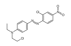 N-(2-chloroethyl)-4-[(2-chloro-4-nitrophenyl)diazenyl]-N-ethylaniline结构式