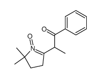 2-(5,5-dimethyl-1-oxy-4,5-dihydro-3H-pyrrol-2-yl)-1-phenyl-propan-1-one结构式