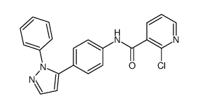 2-chloro-N-[4-(2-phenyl-2H-pyrazol-3-yl)-phenyl]-nicotinamide结构式