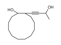 1-(3-hydroxybut-1-ynyl)cyclododecan-1-ol结构式