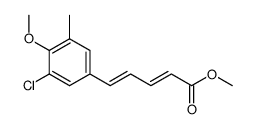 5-(5-Chlor-4-methoxy-3-methylphenyl)-2,4-pentadiensaeure-methylester Structure