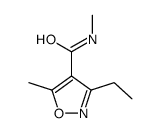 3-ethyl-N,5-dimethyl-1,2-oxazole-4-carboxamide结构式