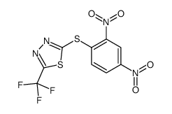 2-(2,4-dinitrophenyl)sulfanyl-5-(trifluoromethyl)-1,3,4-thiadiazole Structure