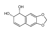 Naphtho[2,3-d]-1,3-dioxole-5,6-diol, 5,6-dihydro-, (5R,6S)- (9CI) Structure