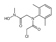 2-Chloro-N-(2,6-dimethyl-phenyl)-N-[(hydroxy-methyl-carbamoyl)-methyl]-acetamide结构式