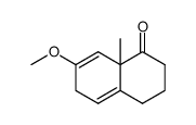 7-methoxy-8a-methyl-1,2,3,4,6,8a-hexahydro-naphthalen-1-one结构式