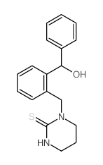 1-[[2-(hydroxy-phenyl-methyl)phenyl]methyl]-1,3-diazinane-2-thione结构式