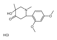 (2S,5R)-2-(2,4-dimethoxyphenyl)-5-hydroxy-1,5-dimethylpiperidin-4-one,hydrochloride Structure