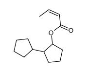 (2-cyclopentylcyclopentyl) (E)-but-2-enoate Structure