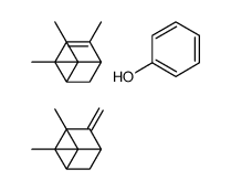 6,6-dimethyl-4-methylidenebicyclo[3.1.1]heptane,phenol,4,6,6-trimethylbicyclo[3.1.1]hept-3-ene结构式