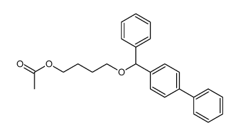 4-([1,1'-biphenyl]-4-yl(phenyl)methoxy)butyl acetate Structure