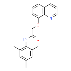 2-(quinolin-8-yloxy)-N-(2,4,6-trimethylphenyl)acetamide Structure