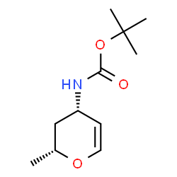 Carbamic acid, [(2R,4S)-3,4-dihydro-2-methyl-2H-pyran-4-yl]-, 1,1-结构式