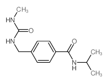 4-[(methylcarbamoylamino)methyl]-N-propan-2-yl-benzamide结构式