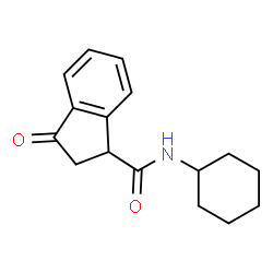 1H-Indene-1-carboxamide,N-cyclohexyl-2,3-dihydro-3-oxo-(9CI) Structure