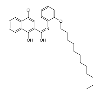 4-chloro-N-[2-(dodecyloxy)phenyl]-1-hydroxynaphthalene-2-carboxamide Structure