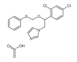 1-[2-(2,4-dichlorophenyl)-2-(phenylsulfanylmethoxy)ethyl]imidazole,nitric acid Structure