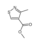 4-Isothiazolecarboxylic acid, 3-Methyl-, Methyl ester Structure