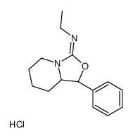 (1R,8aR)-N-ethyl-1-phenyl-1,5,6,7,8,8a-hexahydro-[1,3]oxazolo[3,4-a]pyridin-3-imine,hydrochloride结构式