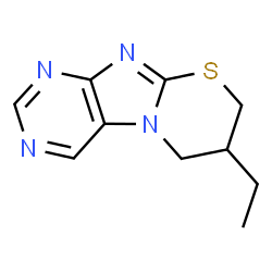 6H-[1,3]Thiazino[2,3-f]purine,7-ethyl-7,8-dihydro-(9CI) Structure