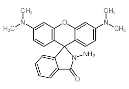 2-amino-3',6'-bis(dimethylamino)spiro[isoindole-3,9'-xanthene]-1-one Structure