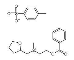 2-benzoyloxyethyl-methyl-(oxolan-2-ylmethyl)sulfanium,4-methylbenzenesulfonate结构式