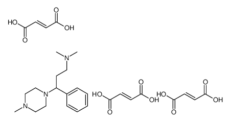 1-Piperazinepropanamine, gamma-phenyl-N,N,4-trimethyl-, (Z)-2-butenedi oate (1:3)结构式