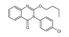 2-butoxy-3-(4-chlorophenyl)quinazolin-4-one Structure