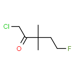 2-Pentanone,1-chloro-5-fluoro-3,3-dimethyl-结构式