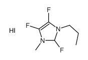 2,4,5-trifluoro-1-methyl-3-propyl-1,2-dihydroimidazol-1-ium,iodide结构式