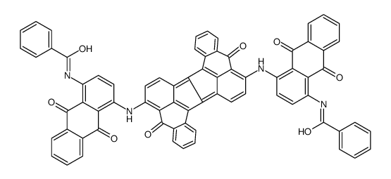 N,N'-[(5,13-dihydro-5,13-dioxoaceanthryleno[2,1-a]aceanthrylene-6,14-diyl)bis[imino(9,10-dihydro-9,10-dioxoanthracene-4,1-diyl)]]bis(benzamide) Structure