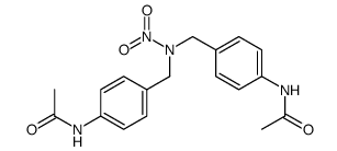 bis-(4-acetylamino-benzyl)-nitro-amine Structure