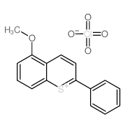 1-Benzothiopyrylium, 5-methoxy-2-phenyl-, perchlorate结构式