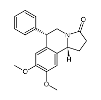 1,5,6,10bα-tetrahydro-8,9-dimethoxy-6β-phenylpyrrolo<2,1-a>isoquinolin-3(2H)-one结构式