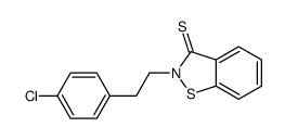 2-[2-(4-chlorophenyl)ethyl]-1,2-benzothiazole-3-thione Structure