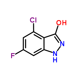 4-Chloro-6-fluoro-1,2-dihydro-3H-indazol-3-one structure