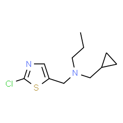 N-[(2-Chloro-1,3-thiazol-5-yl)methyl]-N-(cyclopropylmethyl)-1-propanamine structure