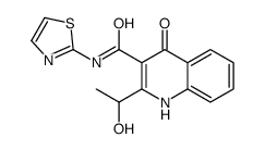 2-(1-hydroxyethyl)-4-oxo-N-(1,3-thiazol-2-yl)-1H-quinoline-3-carboxamide Structure